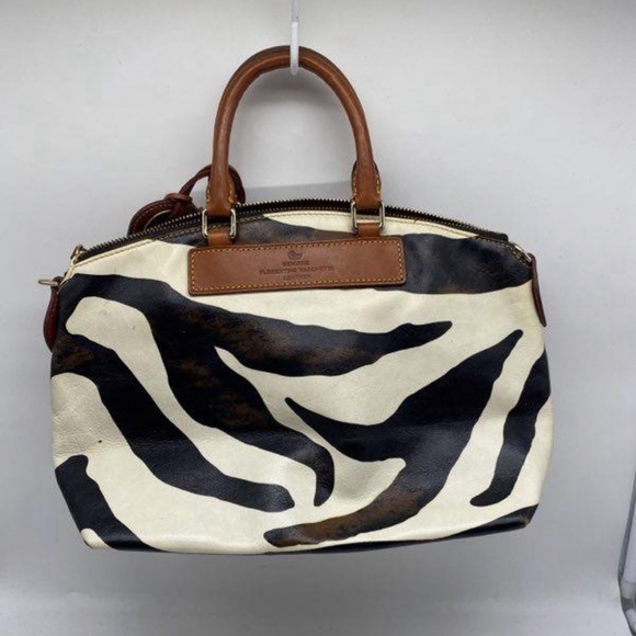 Vintage zebra print Dooney and Burke satchel handbag - Picture 2 of 5